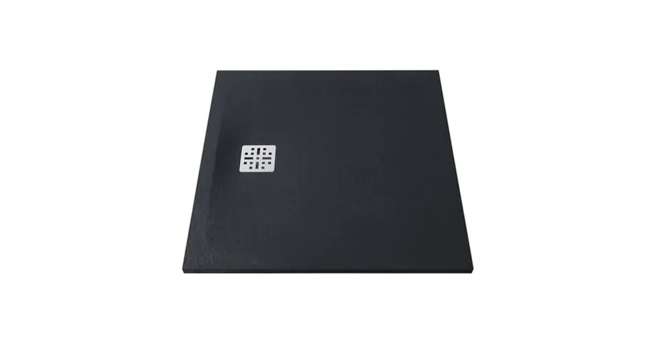 MARMY Dolomite zuhanytálca - 80×80 matt fekete (cavalli black) Olcsó